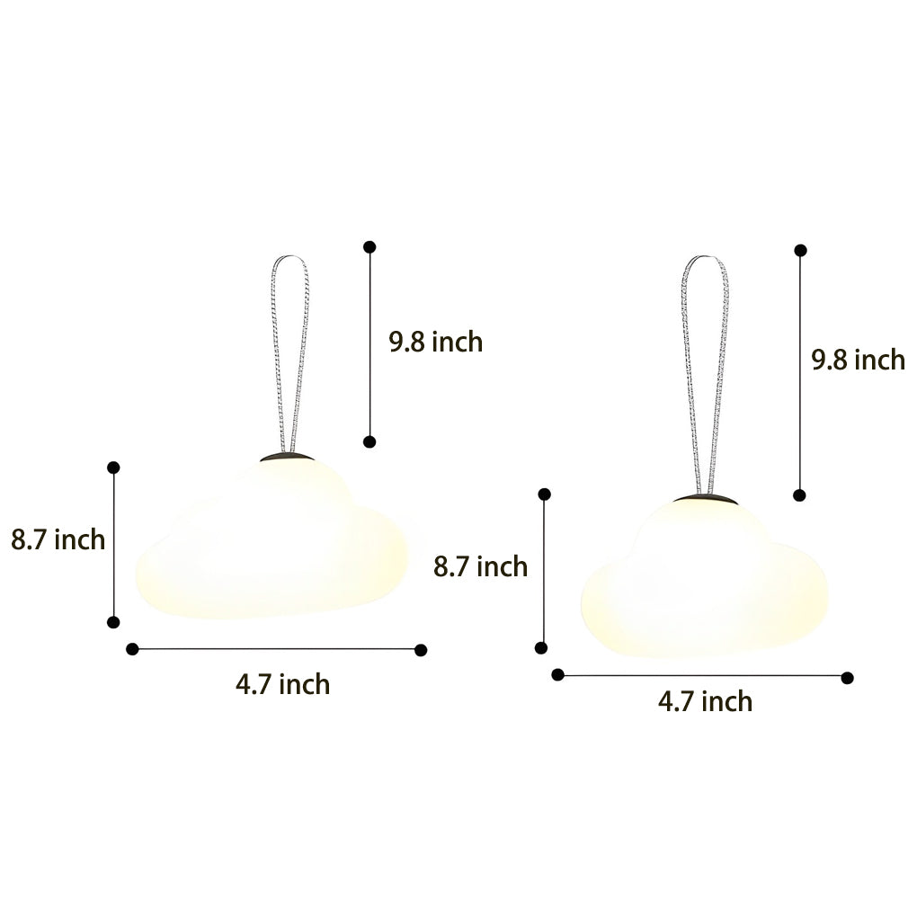 Modern Cloud USB Rechargeable Outdoor Hanging Light IP65 Waterproof