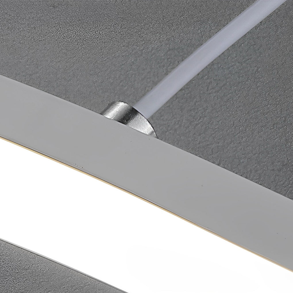 Double Wave Modern LED Pendant Light in Black or White