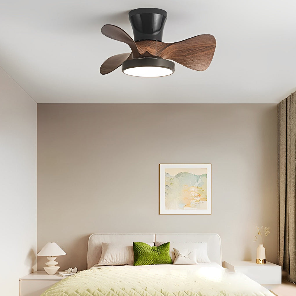 Modern LED Ceiling Fan Light with Remote - 3 Blade Dimmable