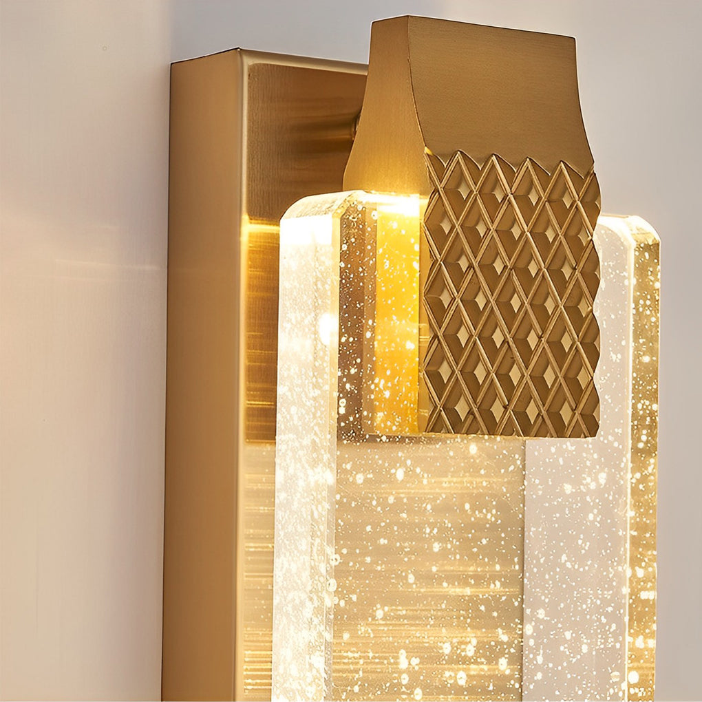 Crystal Bubble LED Wall Light with 3-Step Dimming