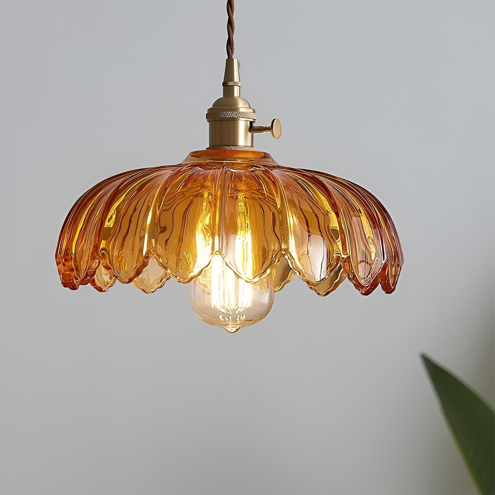 Flower Glass Pendant Light - Modern Nordic Kitchen Chandelier