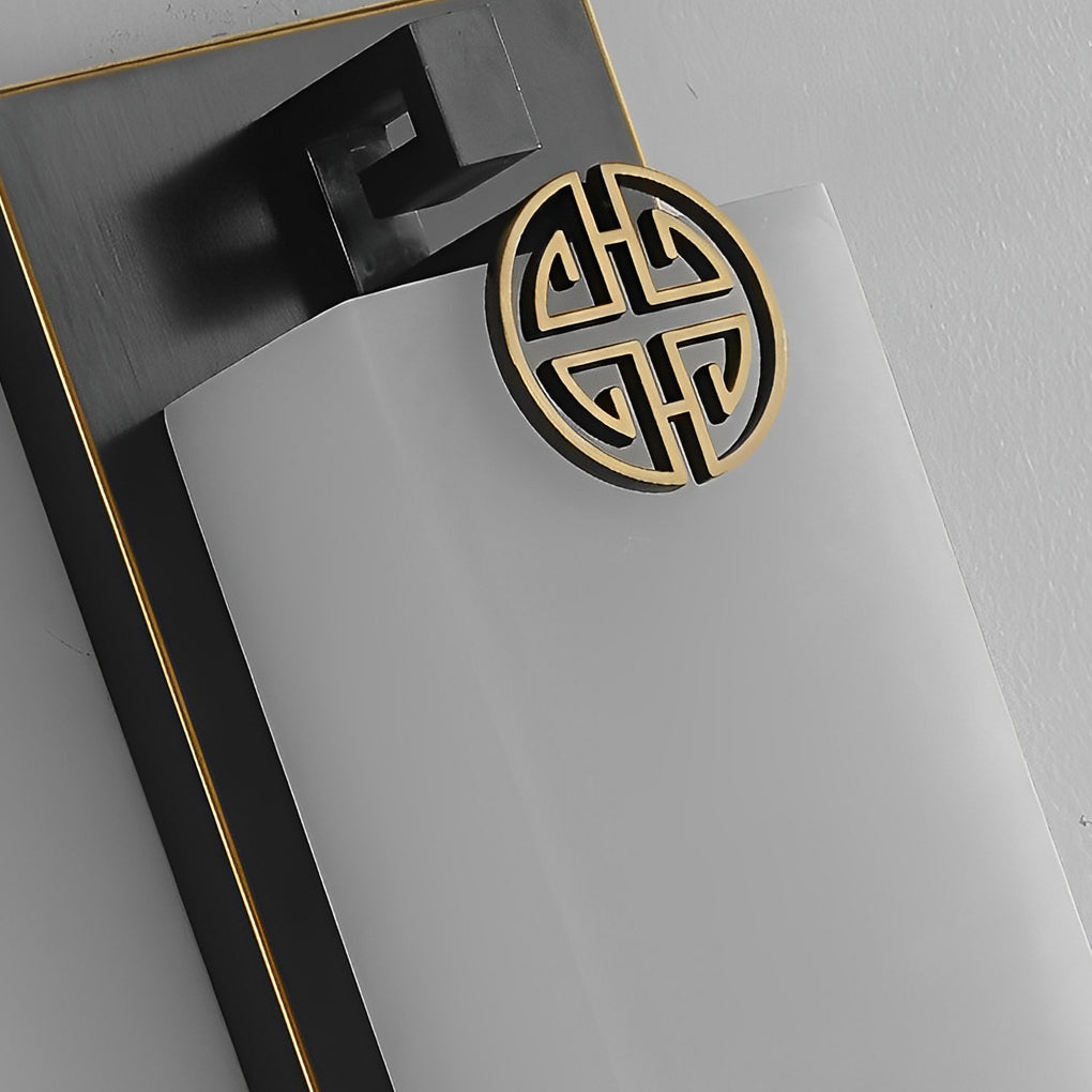 Outdoor Waterproof LED Wall Light with Marble Shade