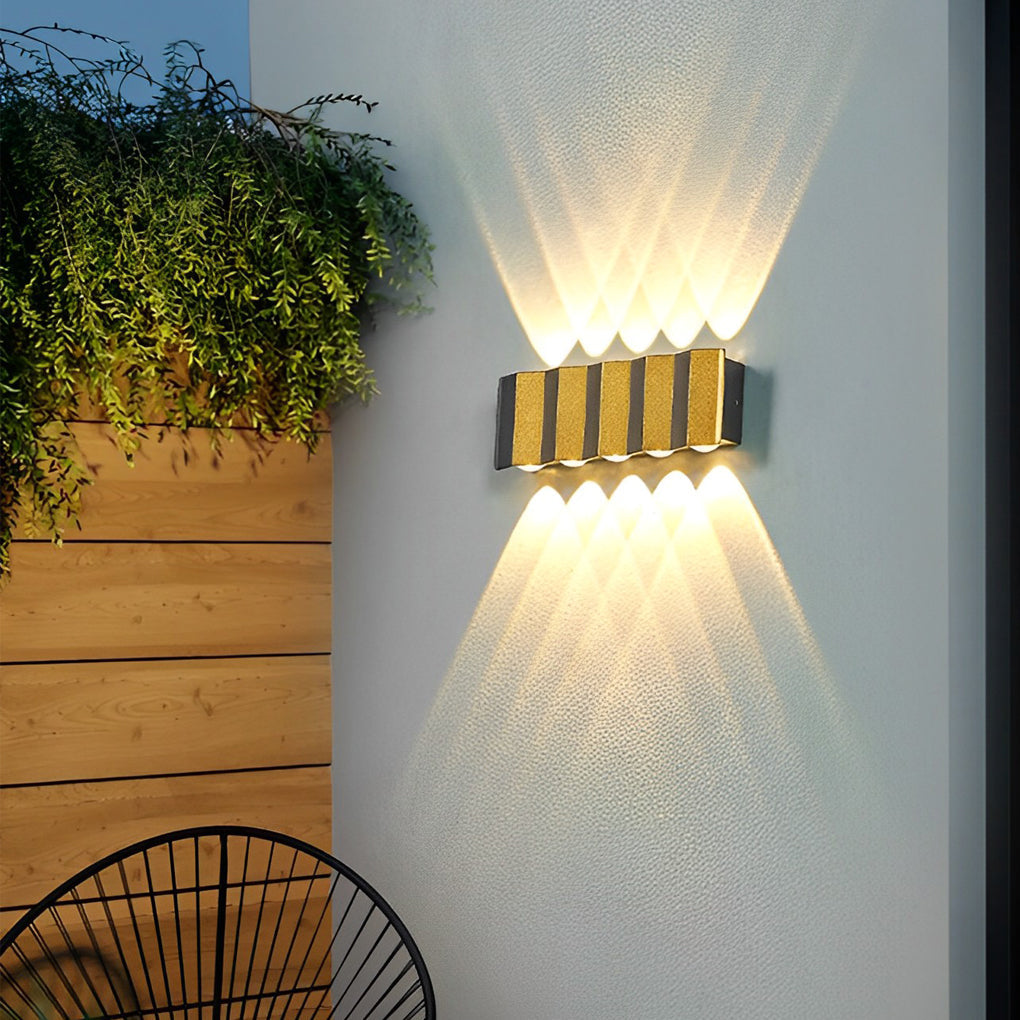 Modern LED Up Down Wall Light Aluminum Outdoor Waterproof IP65