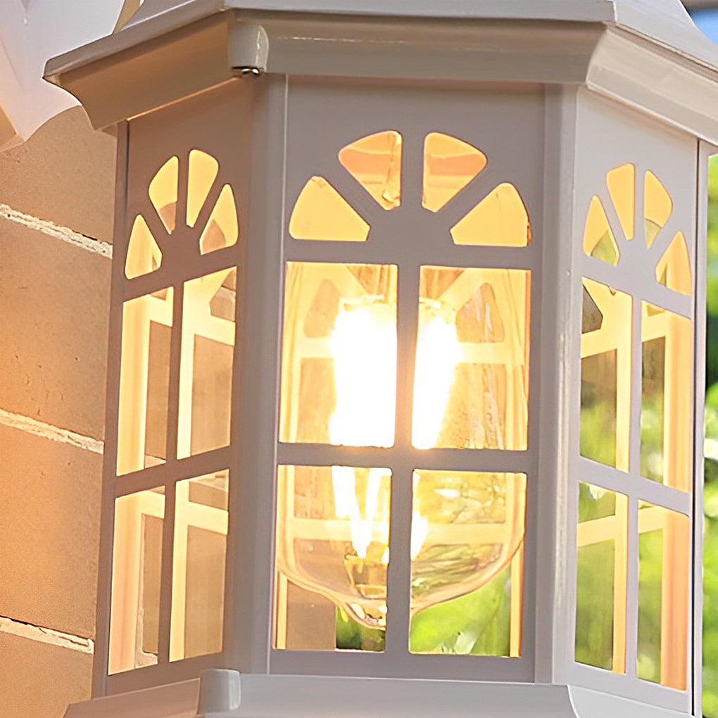 Modern Aluminum Glass Outdoor Wall Light - Waterproof LED Sconce
