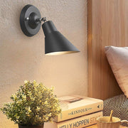 Adjustable Industrial Wall Sconce - Plug-in Reading Lamp
