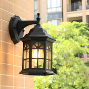Modern Aluminum Glass Outdoor Wall Light - Waterproof LED Sconce
