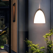 Modern Black Aluminum Outdoor Wall Sconce with LED Light