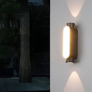 Black Aluminum Up Down Outdoor Wall Sconce IP65 Waterproof LED