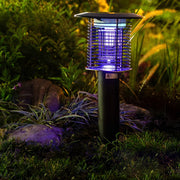 Solar Mosquito Killer Lamp Outdoor Garden Light LED Stainless Steel