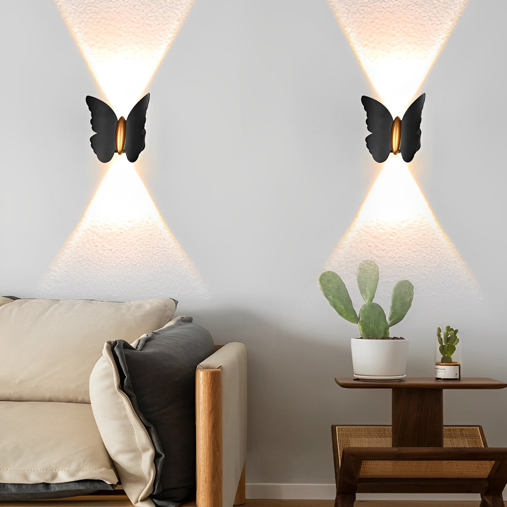 Butterfly Up Down LED Waterproof Outdoor Wall Light
