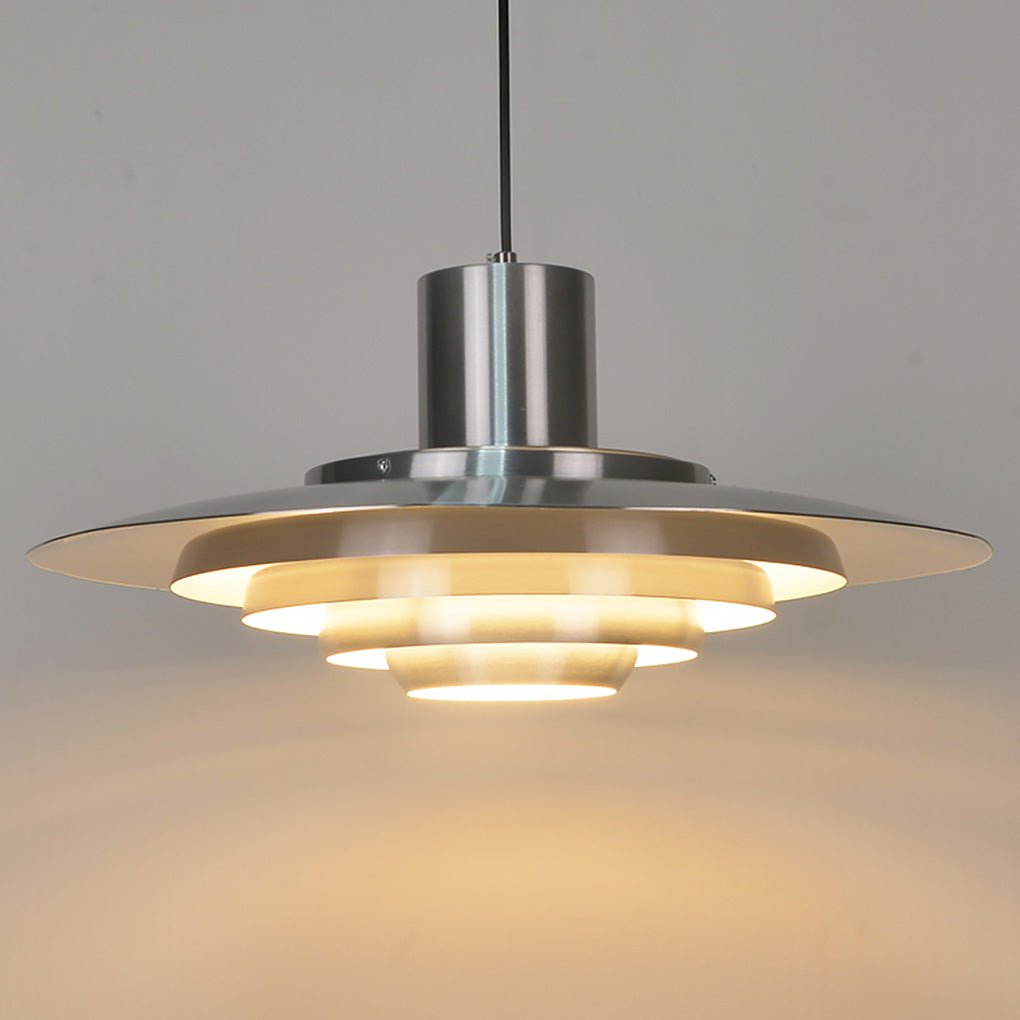 Multi-Layer Aluminum Pendant Light - Modern Minimalist Design