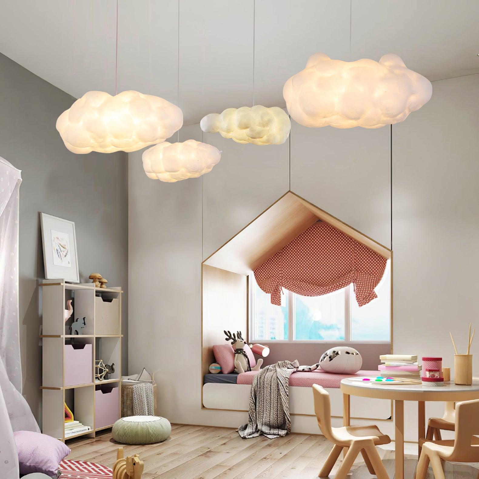 Cloud Shaped Modern Pendant Light - Artistic Hanging Lamp