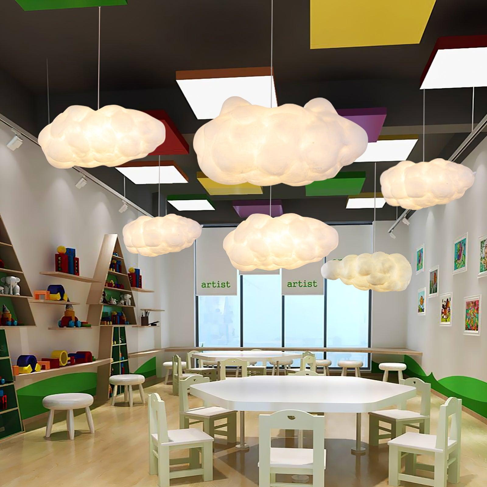 Cloud Shaped Modern Pendant Light - Artistic Hanging Lamp