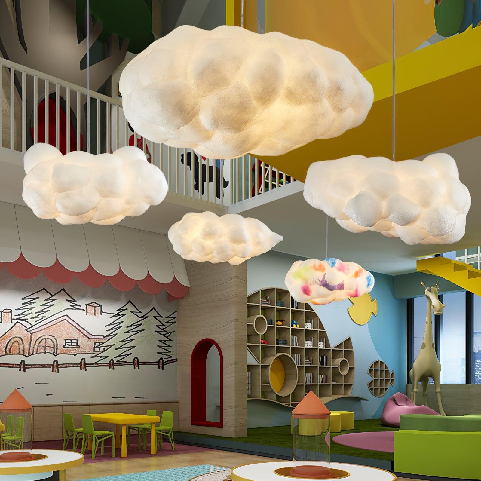 Cloud Shaped Modern Pendant Light - Artistic Hanging Lamp