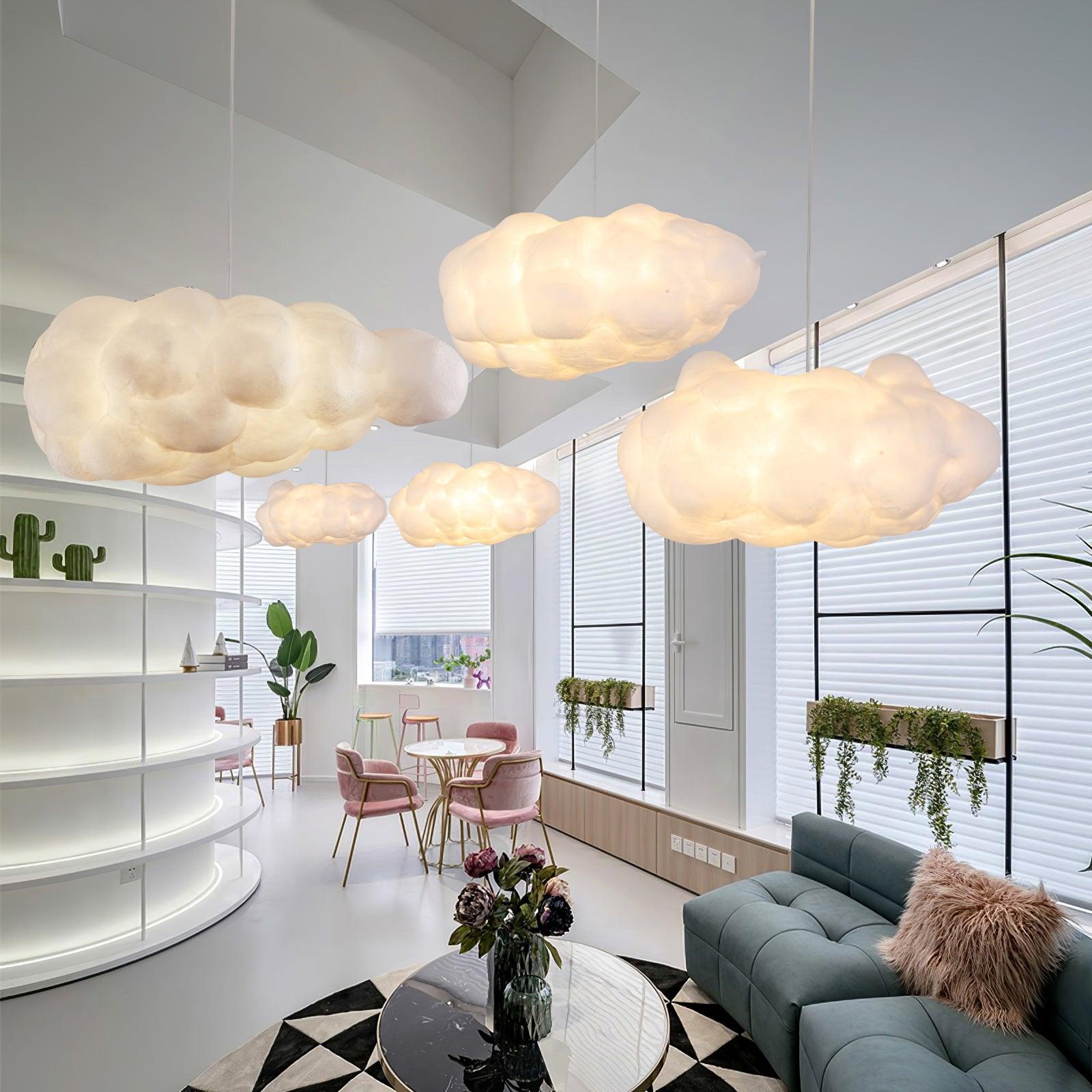 Cloud Shaped Modern Pendant Light - Artistic Hanging Lamp