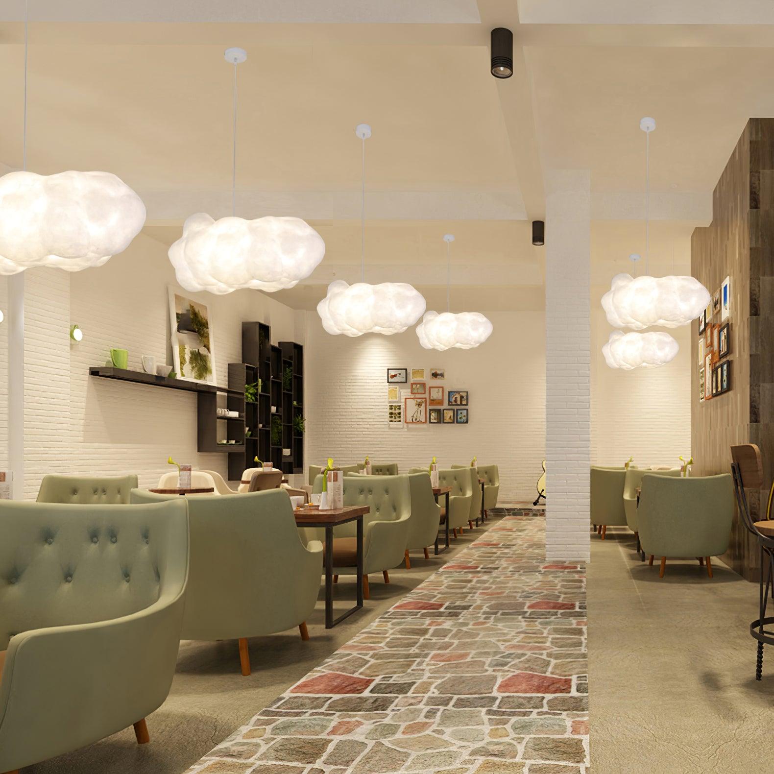 Cloud Shaped Modern Pendant Light - Artistic Hanging Lamp
