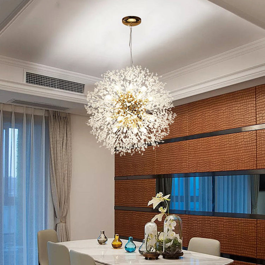 24" Shrub Inspired LED Pendant Light Modern Sputnik Chandelier