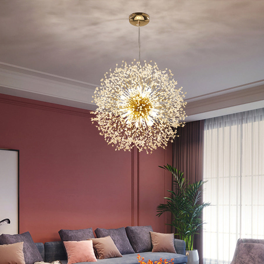 24" Shrub Inspired LED Pendant Light Modern Sputnik Chandelier