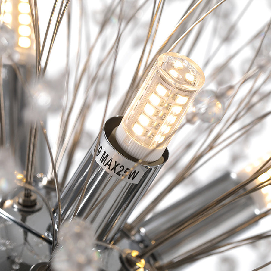24" Shrub Inspired LED Pendant Light Modern Sputnik Chandelier