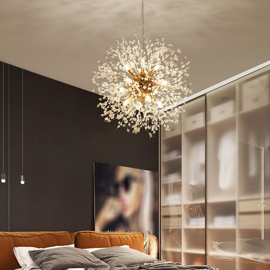 24" Shrub Inspired LED Pendant Light Modern Sputnik Chandelier