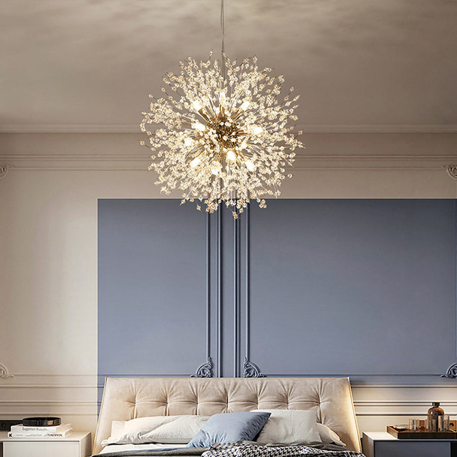 24" Shrub Inspired LED Pendant Light Modern Sputnik Chandelier