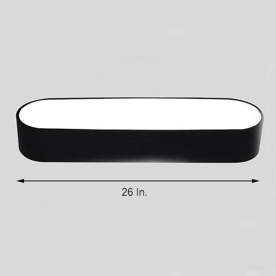 26'' Modern Acrylic Flush Mount Ceiling Light with Integrated LED