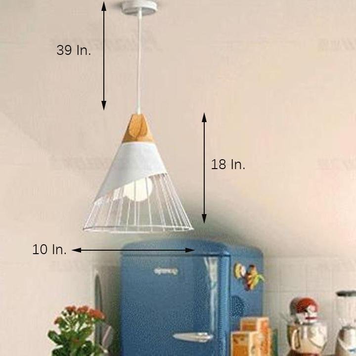 Modern Conical Metal Pendant Light for Kitchen Island & Dining