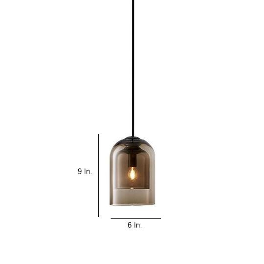 Nordic Glass Pendant Light with LED – Modern Industrial Ceiling Lamp