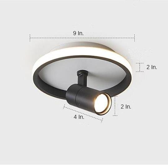 Modern LED Adjustable Spotlight Ceiling Light - Metal Flush Mount