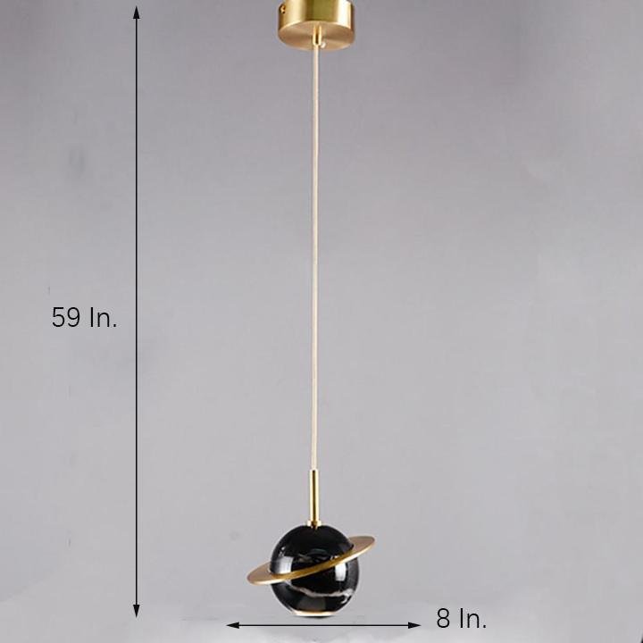 Globe LED Modern Pendant Light Metal Sphere Hanging Lamp