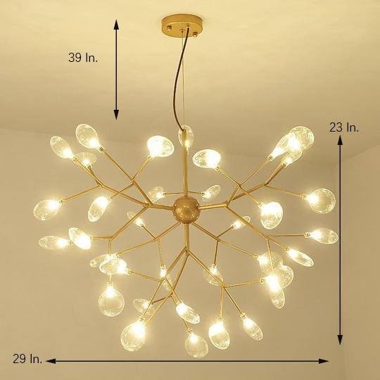 36-Light LED Sputnik Chandelier – Modern Cluster Design