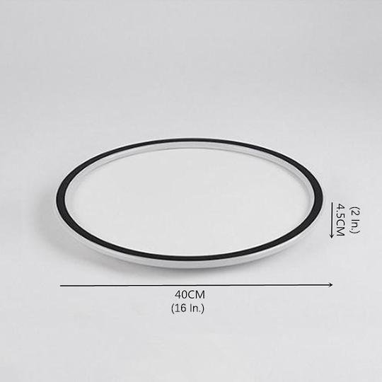 Modern Geometric Flush Mount LED Ceiling Light - Acrylic & Metal
