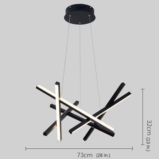 8-Light Modern Sputnik Chandelier with LED Ambient Lighting
