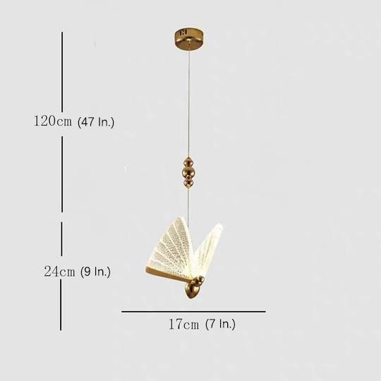 Butterfly Design LED Pendant Light Modern Acrylic Hanging Lamp