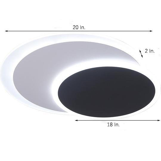 Modern Double Square LED Flush Mount Ceiling Light - Minimalist