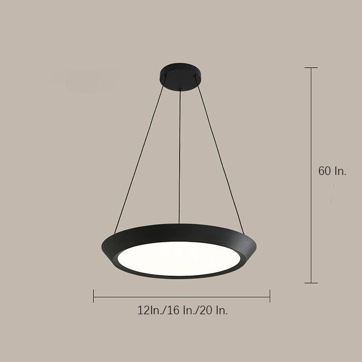 Modern Circle Pendant Light Metal Acrylic LED Downlight