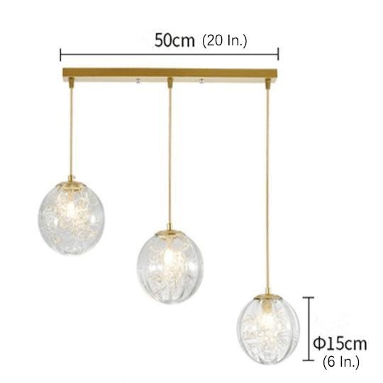 Nordic Glass Globe Pendant Light — Modern Artistic Ceiling Fixture