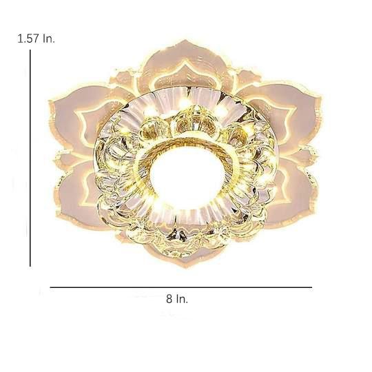 Floral LED Flush Mount Ceiling Light - Modern Acrylic Kids Bedroom