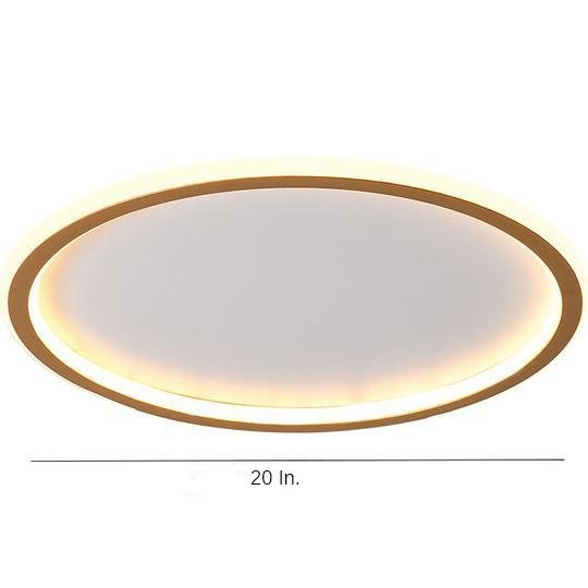 Minimalist Square Flush Mount LED Ceiling Light with Remote