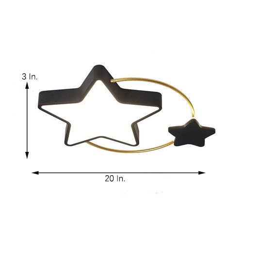 Nordic Star Flush Mount LED Ceiling Light Dimmable Kids Bedroom