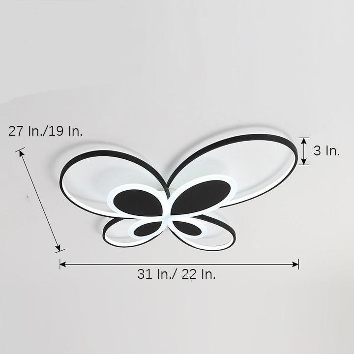 Butterfly Cluster LED Flush Mount Ceiling Light – Dimmable