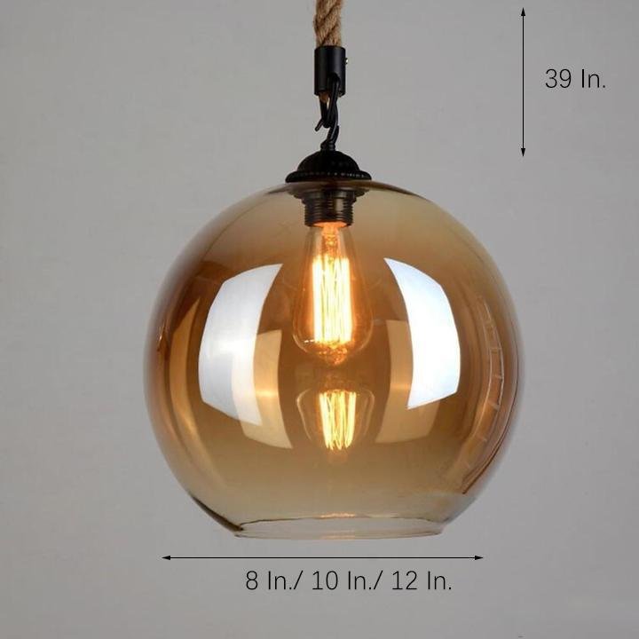 Electroplated Glass Globe Pendant Light Modern Nordic Design