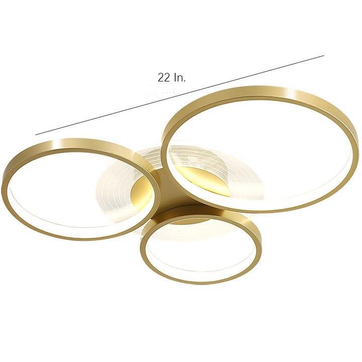 Nordic Circles LED Flush Mount Ceiling Light Metal Acrylic