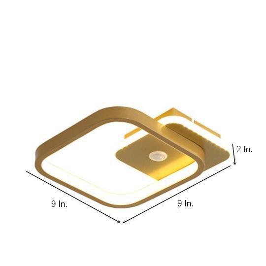Overlapping Triangles Flush Mount LED Ceiling Light Modern Geometric