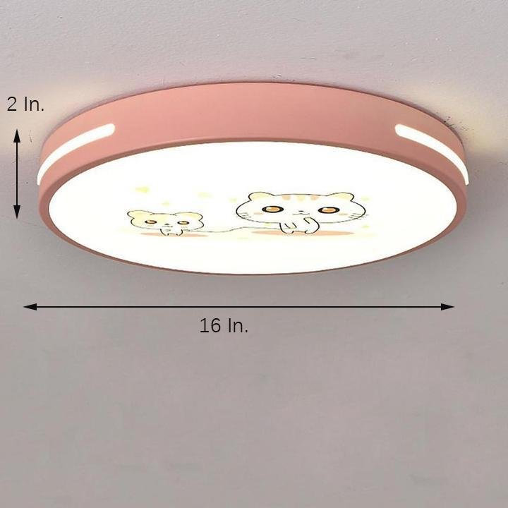 Modern LED Flush Mount Ceiling Light with Playful Patterns