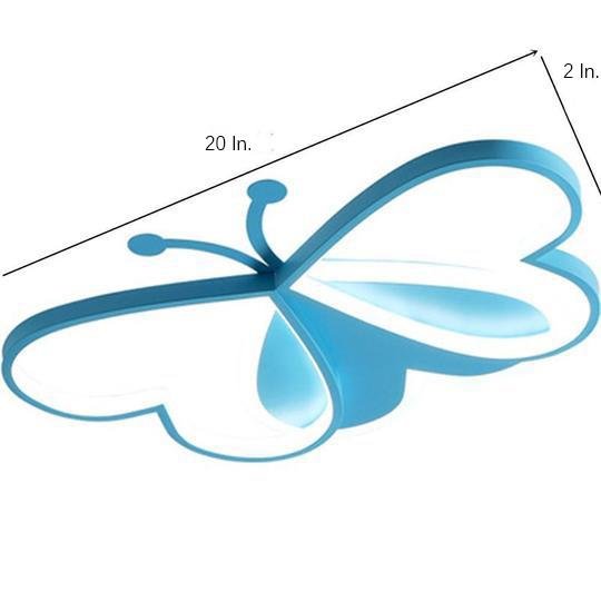 Butterfly Flush Mount LED Ceiling Light Modern Acrylic Metal