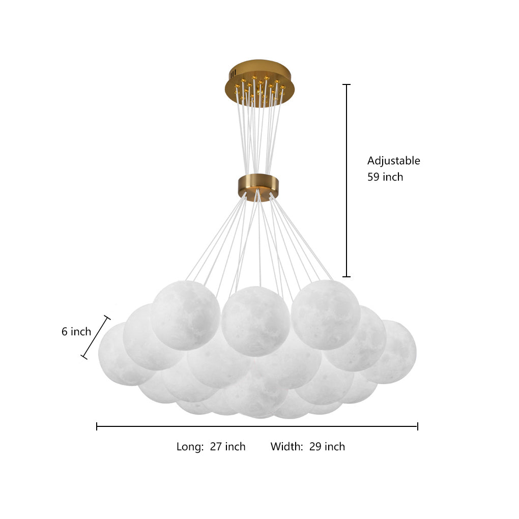 Modern Cluster Globe Pendant Light with Glass Shades