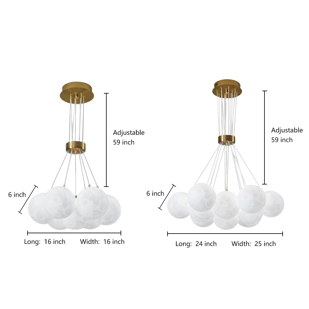 Modern Cluster Globe Pendant Light with Glass Shades