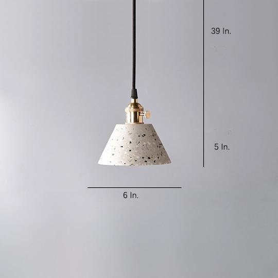 Cone Ceramic Pendant Light Modern Minimalist Ceiling Lamp