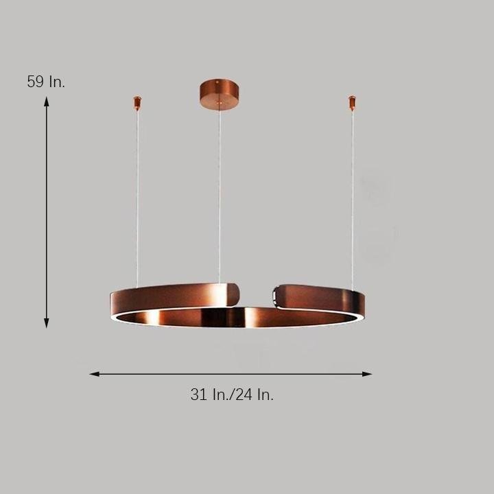 Open Ring LED Pendant Light – Electroplated Stainless Steel
